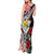 Hawaii Monk Seal Santa Tank Maxi Dress Hibiscus Kakau Pattern Mele Kalikimaka