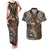 Samoa Warrior Couples Matching Tank Maxi Dress and Hawaiian Shirt The Mighty Samoan Warrior Spirit
