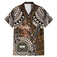Samoa Warrior Family Matching Mermaid Dress and Hawaiian Shirt The Mighty Samoan Warrior Spirit