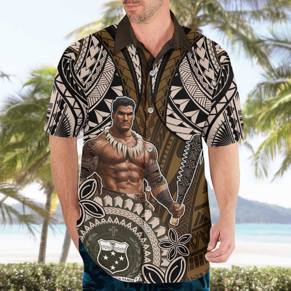 Samoa Hoodie - Samoan Warrior With Eagle main image 1