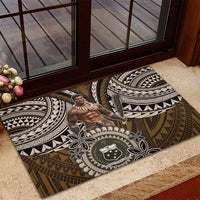 Samoa Warrior Rubber Doormat The Mighty Samoan Warrior Spirit LT9 - Polynesian Pride