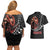 Samoan Pride Polynesian Tribal Warrior Couples Matching Off Shoulder Short Dress and Hawaiian Shirt 685 Samoa Mo Samoa