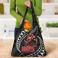 Samoan Pride Polynesian Tribal Warrior Grocery Bag 685 Samoa Mo Samoa