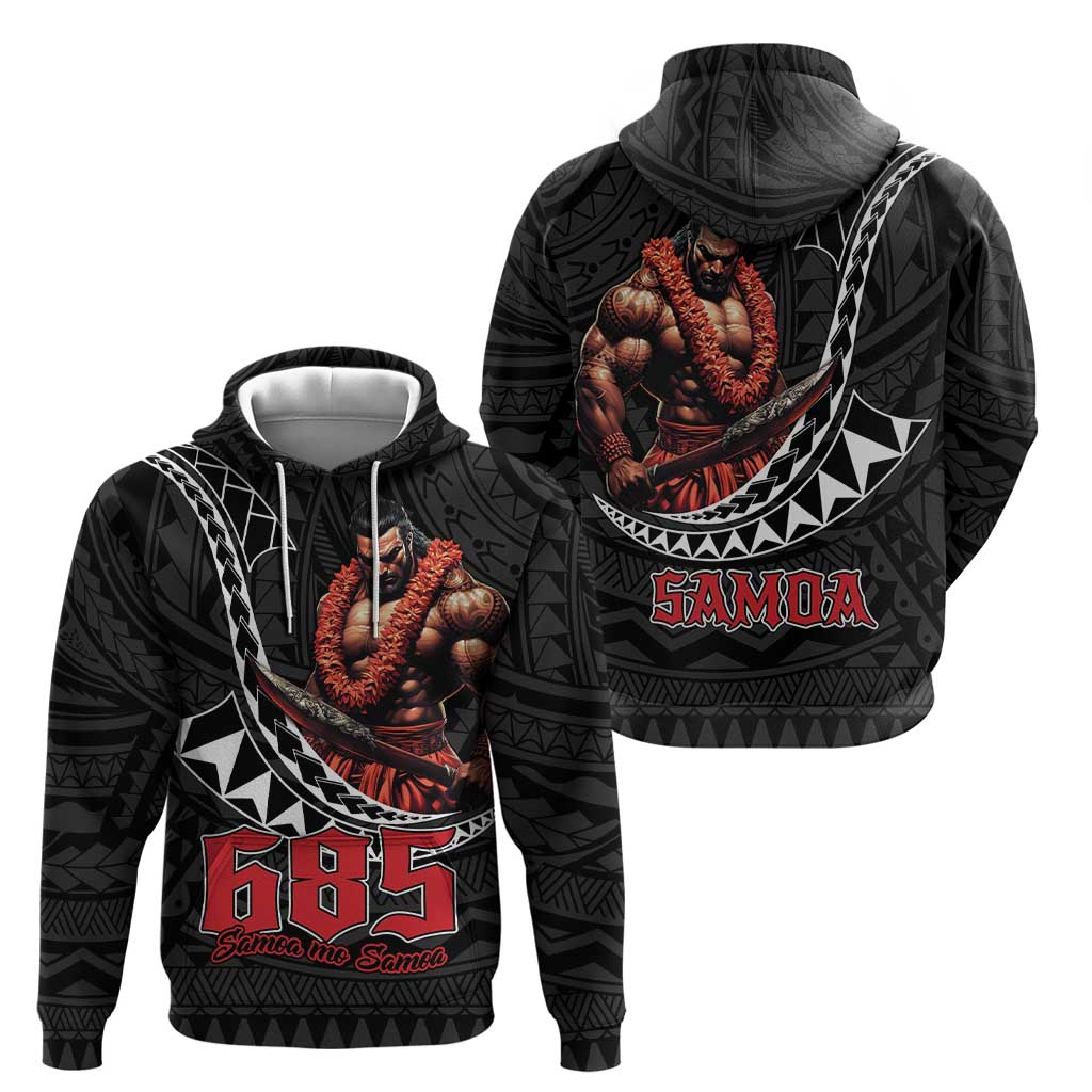 Samoan Pride Polynesian Tribal Warrior Hoodie 685 Samoa Mo Samoa LT9 - Polynesian Pride