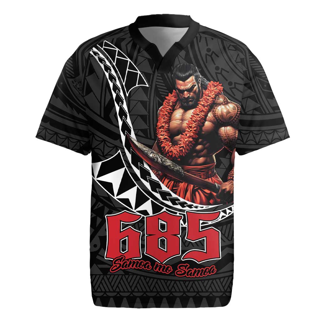 Samoan Pride Polynesian Tribal Warrior Rugby Jersey 685 Samoa Mo Samoa