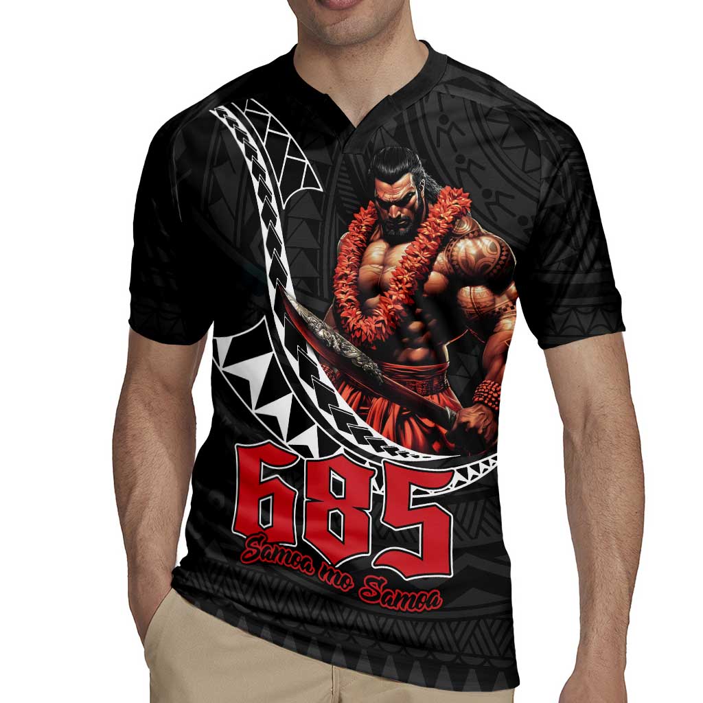 Samoan Pride Polynesian Tribal Warrior Rugby Jersey 685 Samoa Mo Samoa