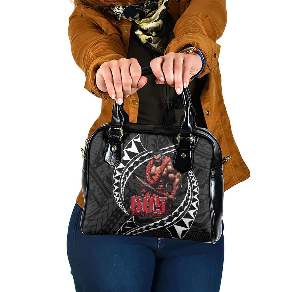 Samoan Pride Polynesian Tribal Warrior Shoulder Handbag 685 Samoa Mo Samoa LT9 One Size Black - Polynesian Pride