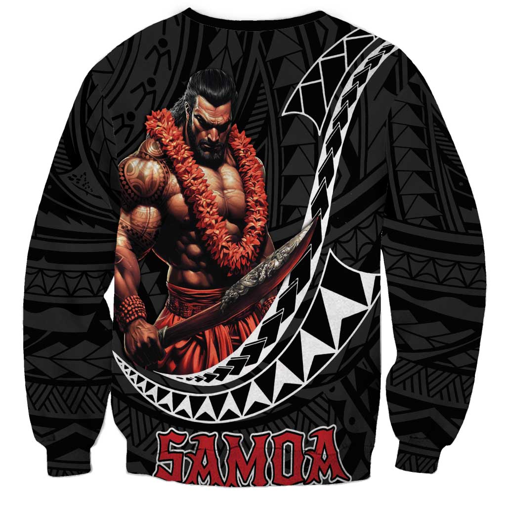 Samoan Pride Polynesian Tribal Warrior Sweatshirt 685 Samoa Mo Samoa LT9 - Polynesian Pride