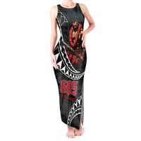 Samoan Pride Polynesian Tribal Warrior Tank Maxi Dress 685 Samoa Mo Samoa