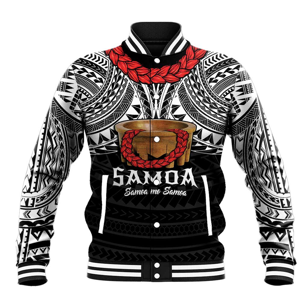 Samoan Tanoa Kava Bowl Ula Fala Baseball Jacket Polynesian Tribal Vibe LT9 Unisex Brown - Polynesian Pride