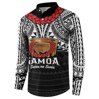 Samoan Tanoa Kava Bowl Ula Fala Button Sweatshirt Polynesian Tribal Vibe