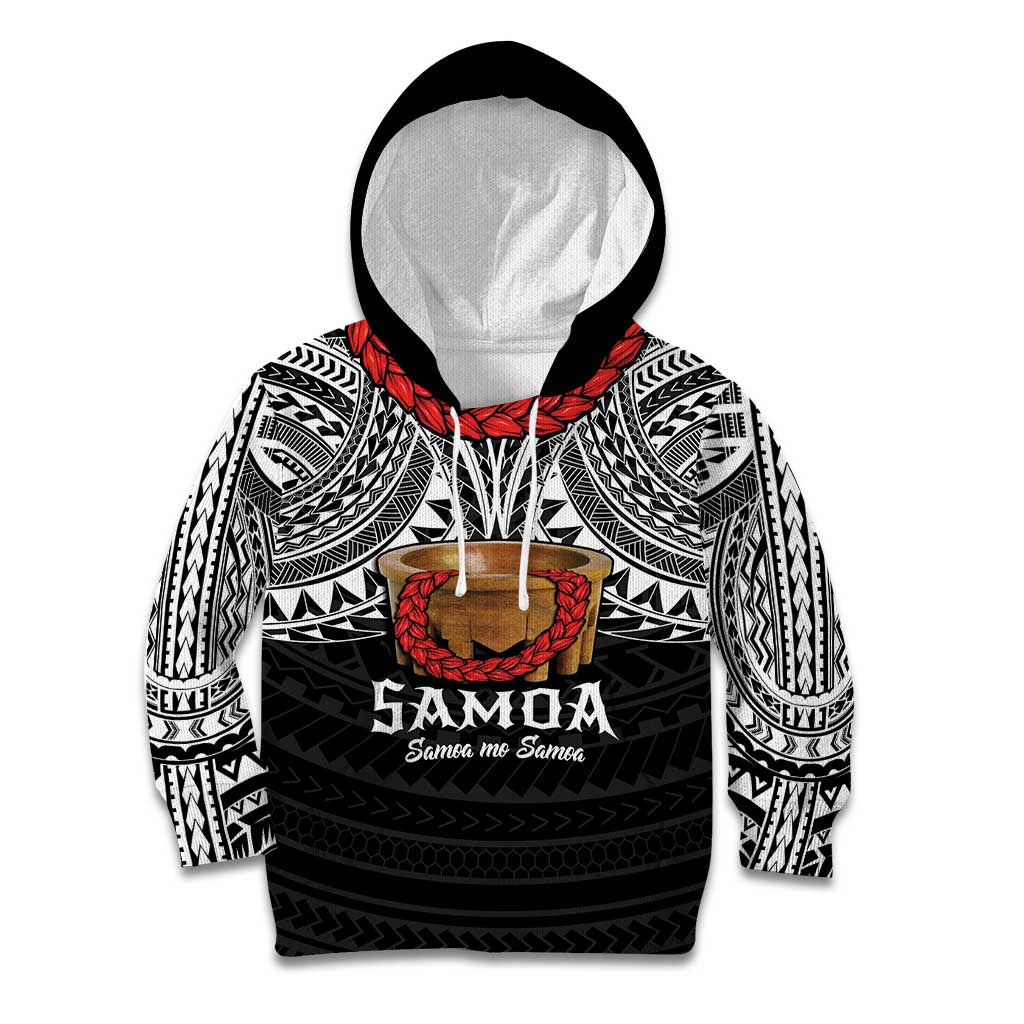 Samoan Tanoa Kava Bowl Ula Fala Kid Hoodie Polynesian Tribal Vibe LT9 Hoodie Brown - Polynesian Pride