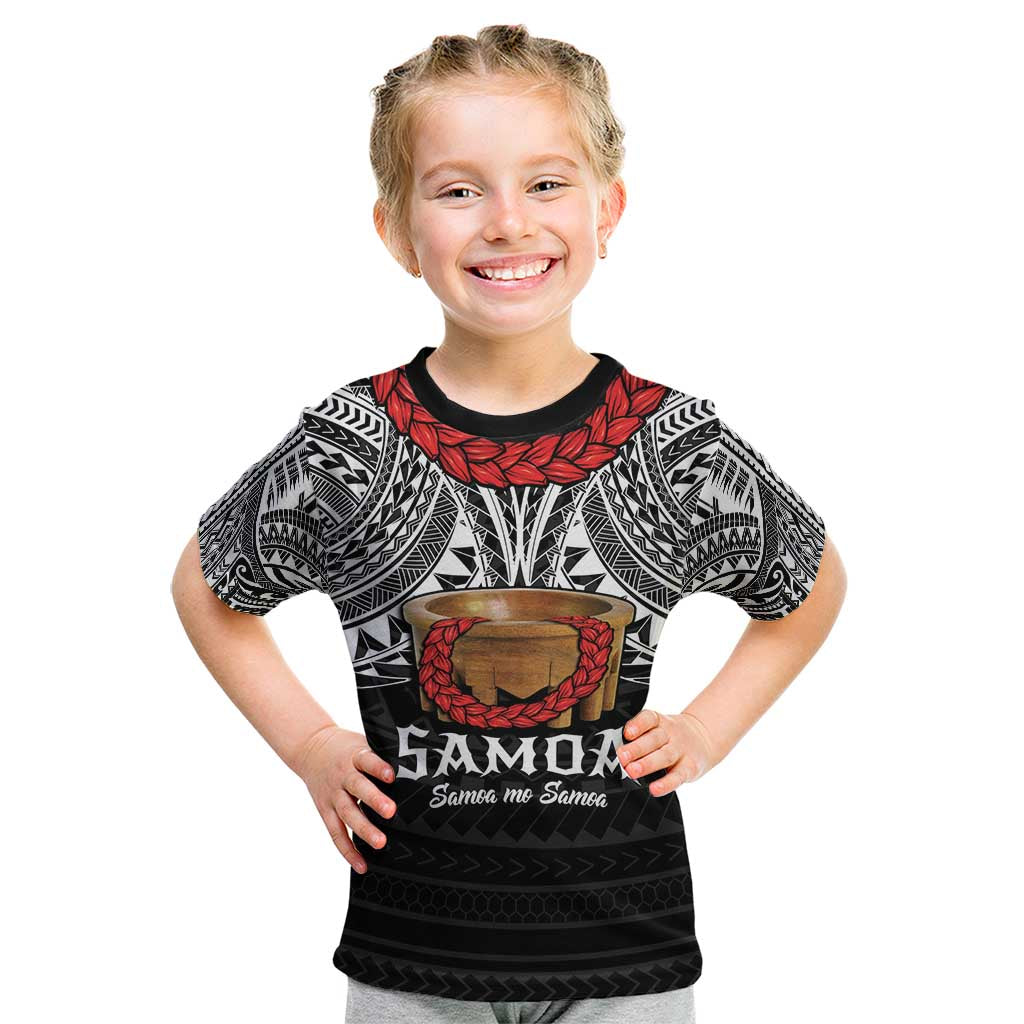 Samoan Tanoa Kava Bowl Ula Fala Kid T Shirt Polynesian Tribal Vibe LT9 Brown - Polynesian Pride