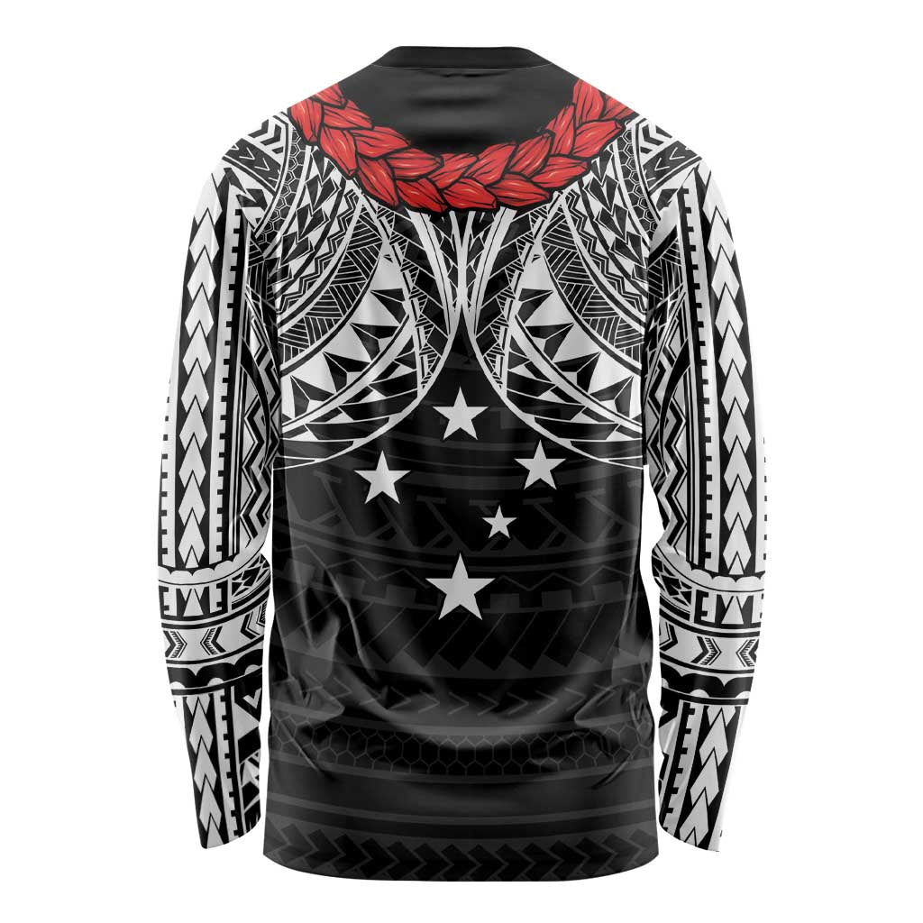 Samoan Tanoa Kava Bowl Ula Fala Long Sleeve Shirt Polynesian Tribal Vibe LT9 - Polynesian Pride