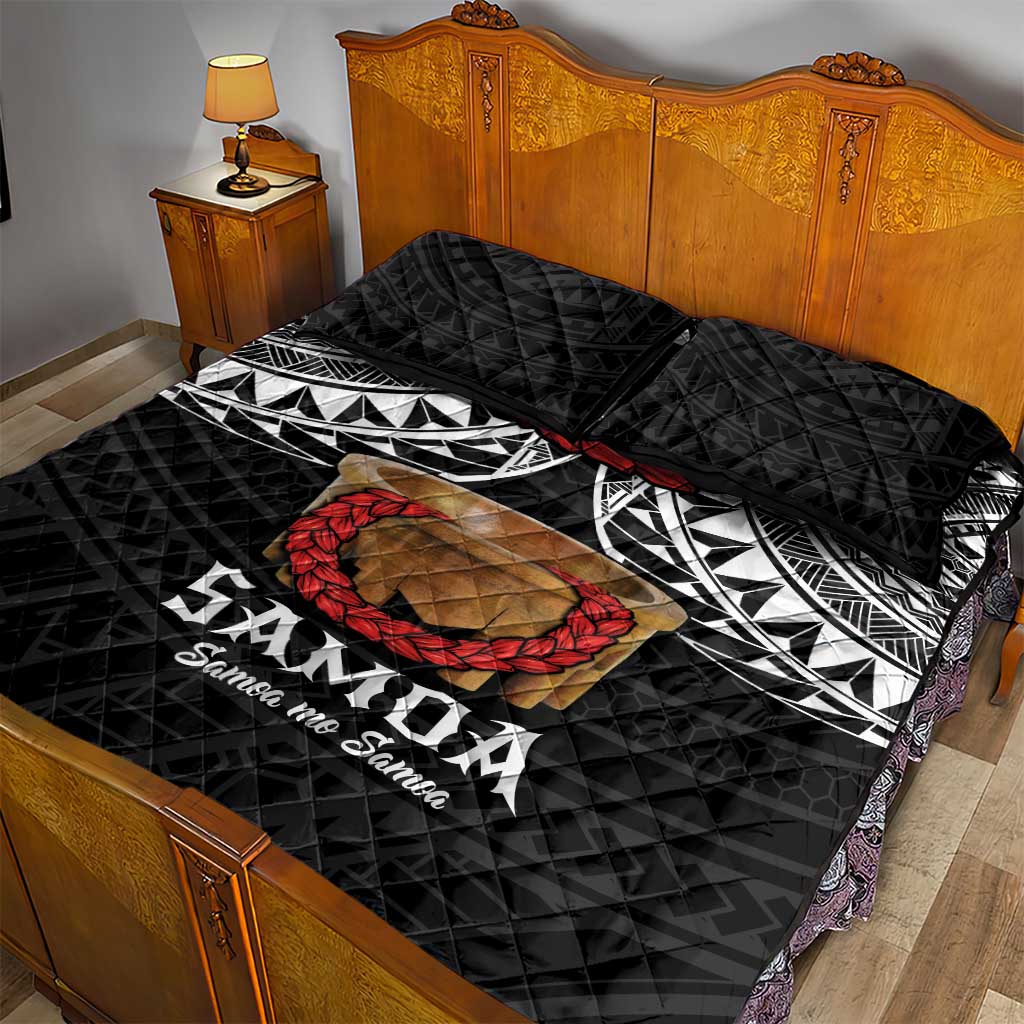 Samoan Tanoa Kava Bowl Ula Fala Quilt Bed Set Polynesian Tribal Vibe