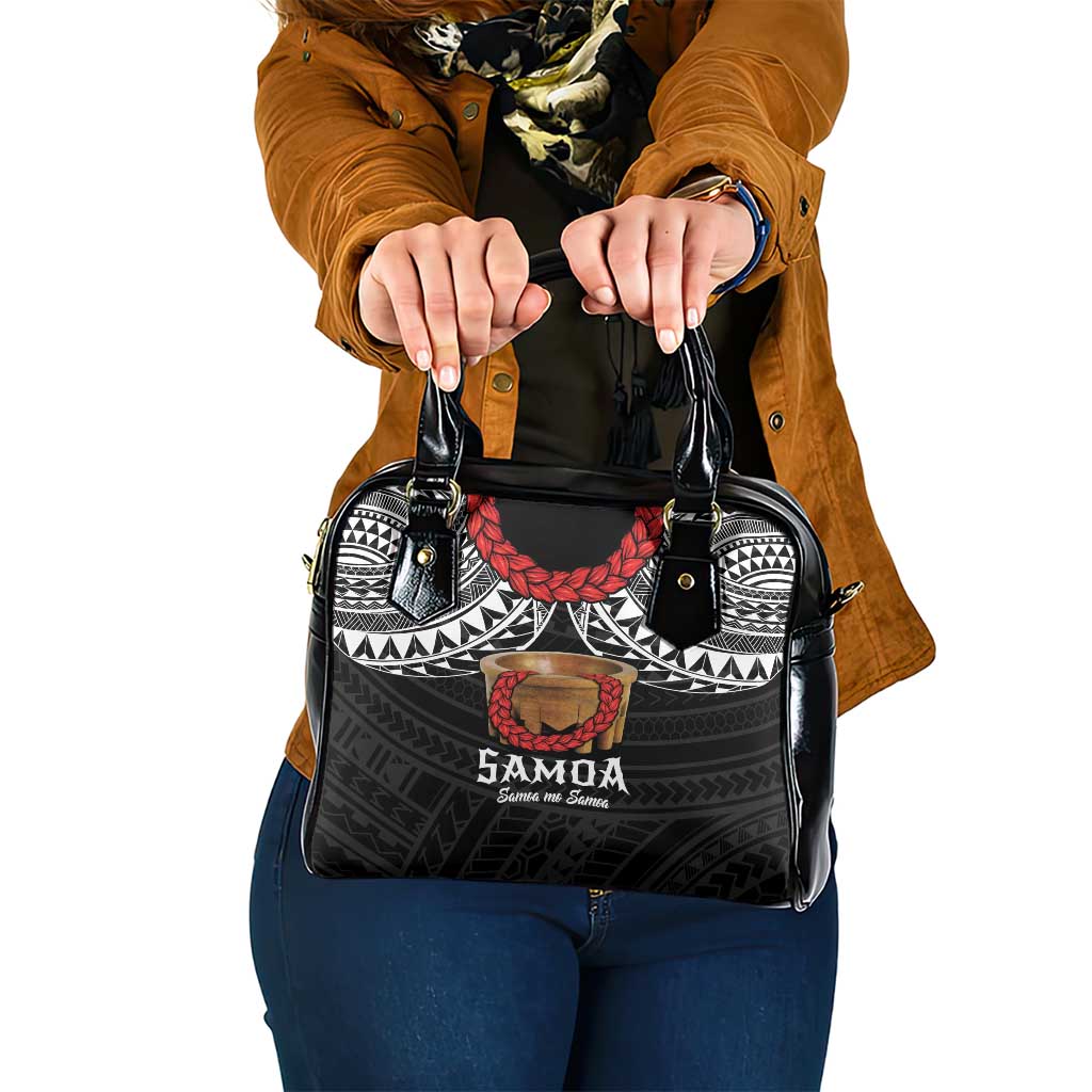 Samoan Tanoa Kava Bowl Ula Fala Shoulder Handbag Polynesian Tribal Vibe LT9 One Size Brown - Polynesian Pride