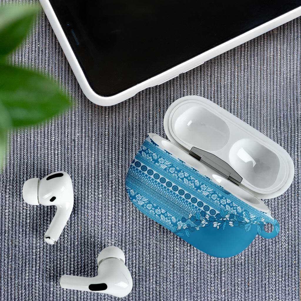 Fiji Marau na Kerisimasi AirPods Case Aqua Tagimoucia Tapa Masi Tribal - Polynesian Pride
