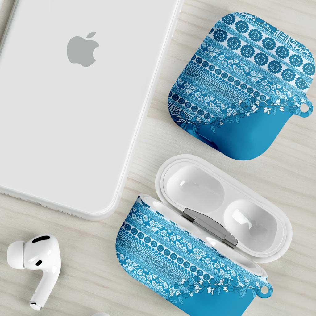 Fiji Marau na Kerisimasi AirPods Case Aqua Tagimoucia Tapa Masi Tribal - Polynesian Pride