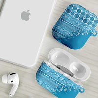 Fiji Marau na Kerisimasi AirPods Case Aqua Tagimoucia Tapa Masi Tribal - Polynesian Pride