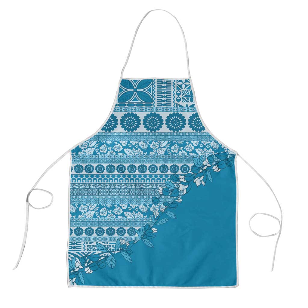 Fiji Marau na Kerisimasi Apron Aqua Tagimoucia Tapa Masi Tribal - Polynesian Pride