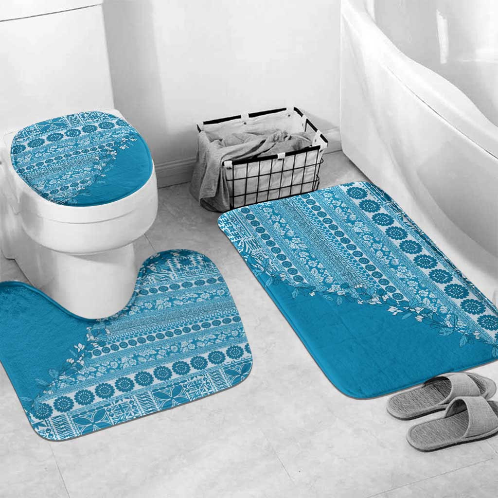 Fiji Marau na Kerisimasi Bathroom Set Aqua Tagimoucia Tapa Masi Tribal - Polynesian Pride