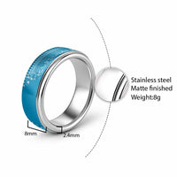 Fiji Marau na Kerisimasi Classic Ring Aqua Tagimoucia Tapa Masi Tribal - Polynesian Pride