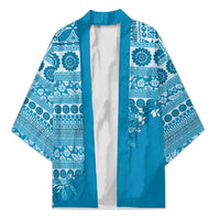 Fiji Marau na Kerisimasi Kimono Aqua Tagimoucia Tapa Masi Tribal - Polynesian Pride