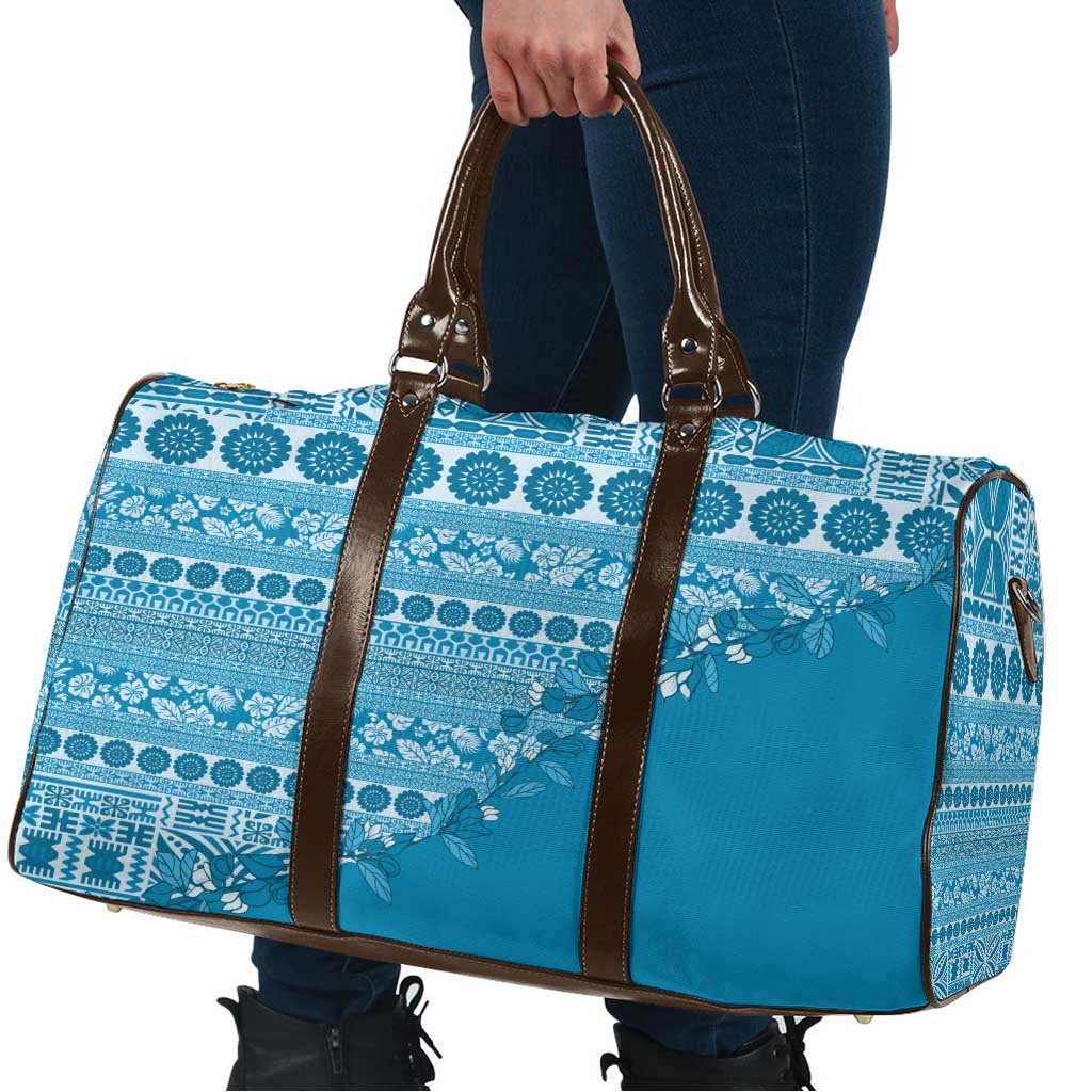 Fiji Marau na Kerisimasi Travel Bag Aqua Tagimoucia Tapa Masi Tribal - Polynesian Pride