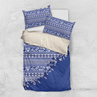 Fiji Marau na Kerisimasi Bedding Set Blue Tagimoucia Tapa Masi Tribal - Polynesian Pride