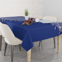 Fiji Marau na Kerisimasi Tablecloth Blue Tagimoucia Tapa Masi Tribal - Polynesian Pride
