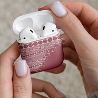 Fiji Marau na Kerisimasi AirPods Case Dusty Rose Tagimoucia Tapa Masi Tribal - Polynesian Pride