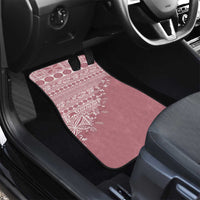 Fiji Marau na Kerisimasi Car Mats Dusty Rose Tagimoucia Tapa Masi Tribal - Polynesian Pride