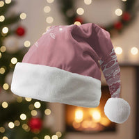 Fiji Marau na Kerisimasi Christmas Santa Hat Dusty Rose Tagimoucia Tapa Masi Tribal - Polynesian Pride