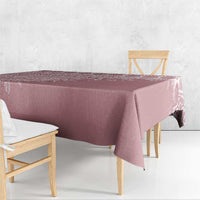 Fiji Marau na Kerisimasi Tablecloth Dusty Rose Tagimoucia Tapa Masi Tribal - Polynesian Pride