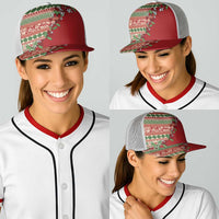 Fiji Marau na Kerisimasi Baseball Net Cap Red Tagimoucia Tapa Masi Tribal - Polynesian Pride