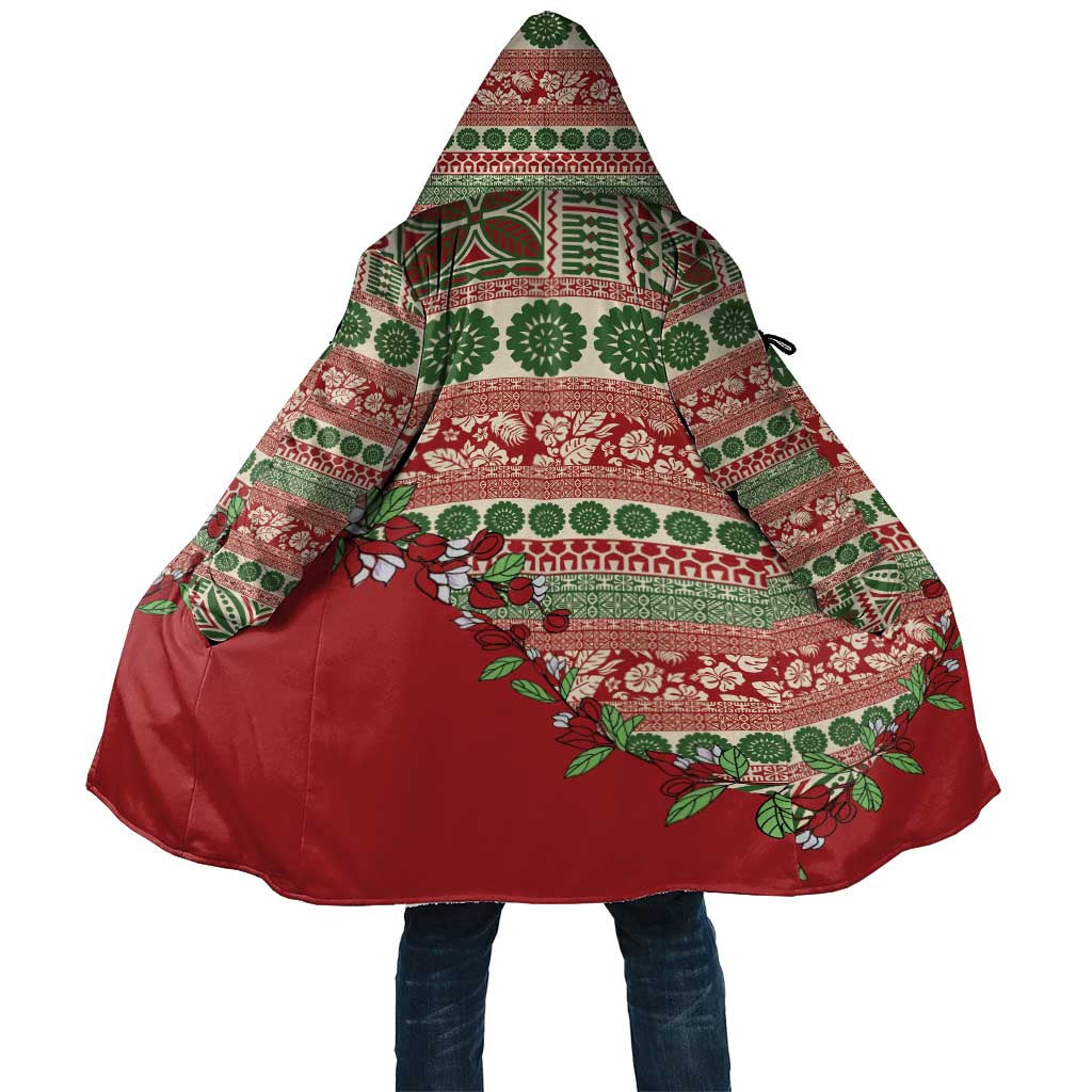 Fiji Marau na Kerisimasi Cloak Red Tagimoucia Tapa Masi Tribal - Polynesian Pride