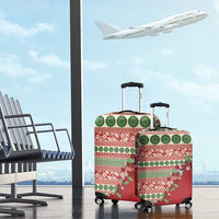 Fiji Marau na Kerisimasi Luggage Cover Red Tagimoucia Tapa Masi Tribal - Polynesian Pride