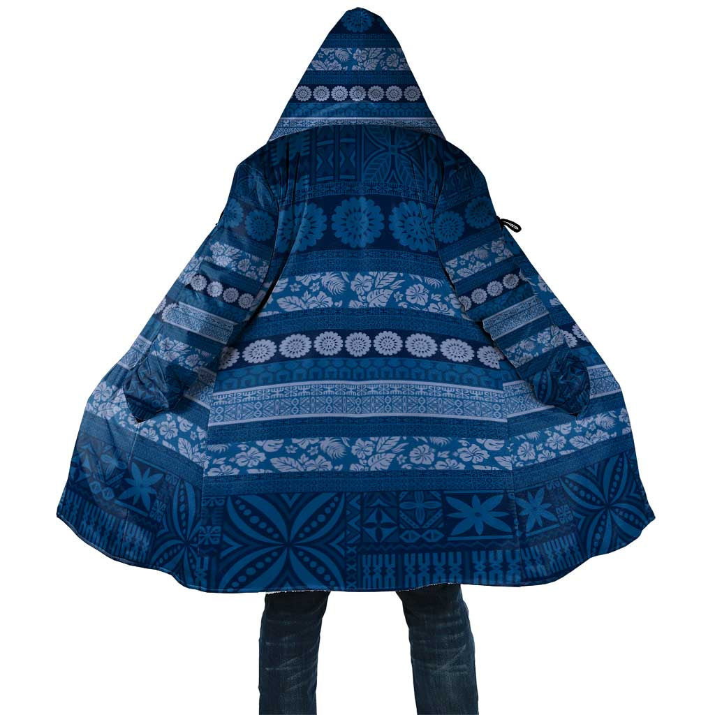Fiji Marau na Kerisimasi Cloak Blue Tapa Masi Inspired Christmas - Polynesian Pride