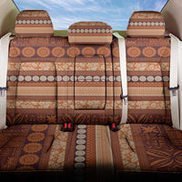 Fiji Marau na Kerisimasi Back Car Seat Cover Gold Tapa Masi Inspired Christmas - Polynesian Pride