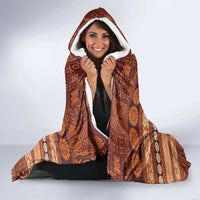 Fiji Marau na Kerisimasi Hooded Blanket Gold Tapa Masi Inspired Christmas - Polynesian Pride