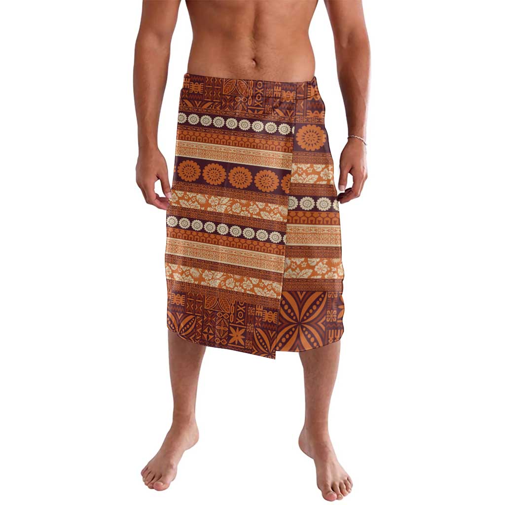 Fiji Marau na Kerisimasi Lavalava Gold Tapa Masi Inspired Christmas - Polynesian Pride