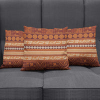 Fiji Marau na Kerisimasi Pillow Cover Gold Tapa Masi Inspired Christmas - Polynesian Pride