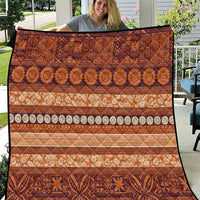 Fiji Marau na Kerisimasi Quilt Gold Tapa Masi Inspired Christmas - Polynesian Pride