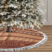 Fiji Marau na Kerisimasi Tree Skirt Gold Tapa Masi Inspired Christmas - Polynesian Pride