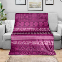 Fiji Marau na Kerisimasi Blanket Pink Tapa Masi Inspired Christmas LT9 - Polynesian Pride