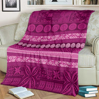 Fiji Marau na Kerisimasi Blanket Pink Tapa Masi Inspired Christmas LT9 - Polynesian Pride