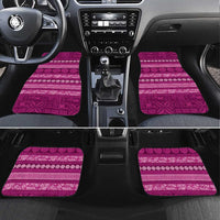 Fiji Marau na Kerisimasi Car Mats Pink Tapa Masi Inspired Christmas - Polynesian Pride