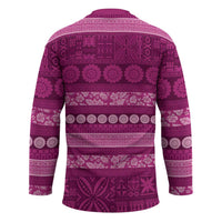 Fiji Marau na Kerisimasi Hockey Jersey Pink Tapa Masi Inspired Christmas - Polynesian Pride