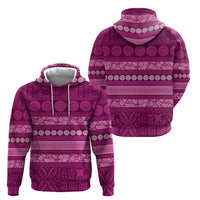 Fiji Marau na Kerisimasi Hoodie Pink Tapa Masi Inspired Christmas - Polynesian Pride