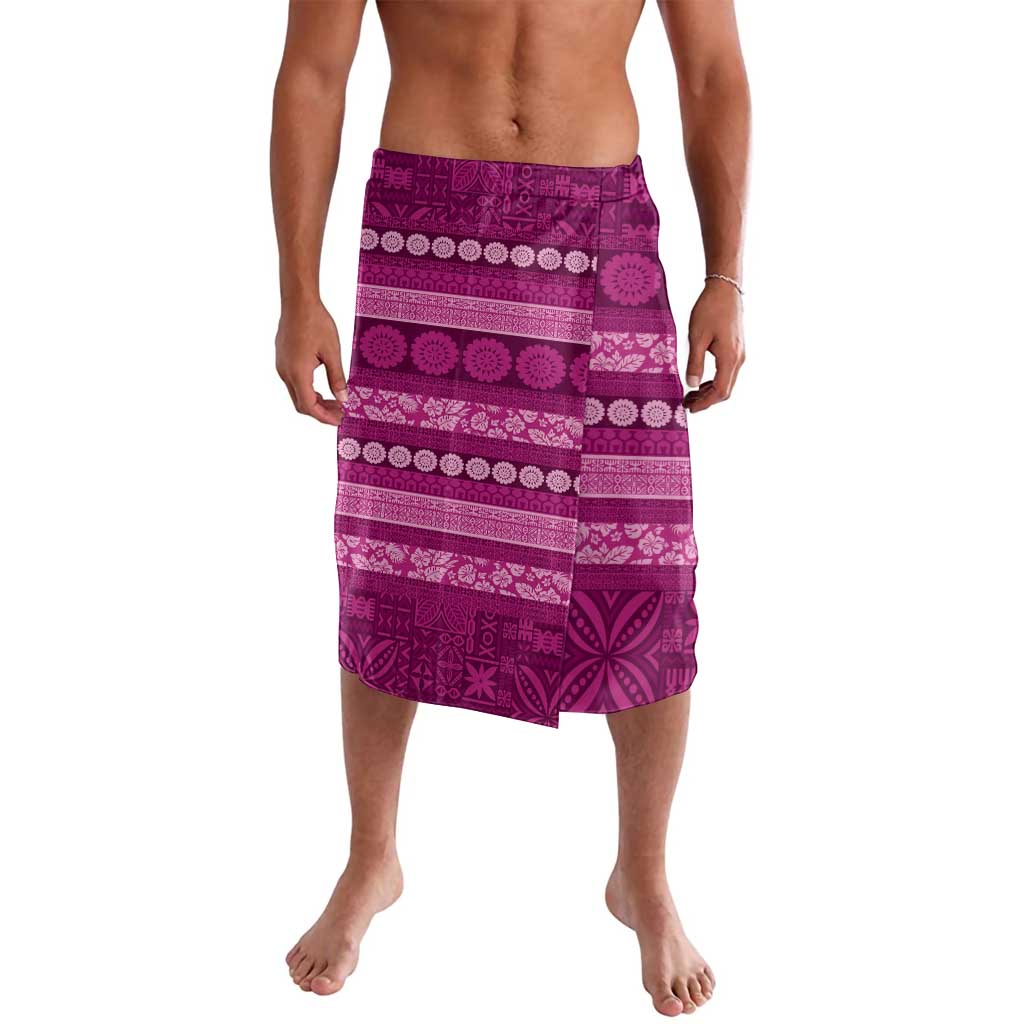 Fiji Marau na Kerisimasi Lavalava Pink Tapa Masi Inspired Christmas - Polynesian Pride